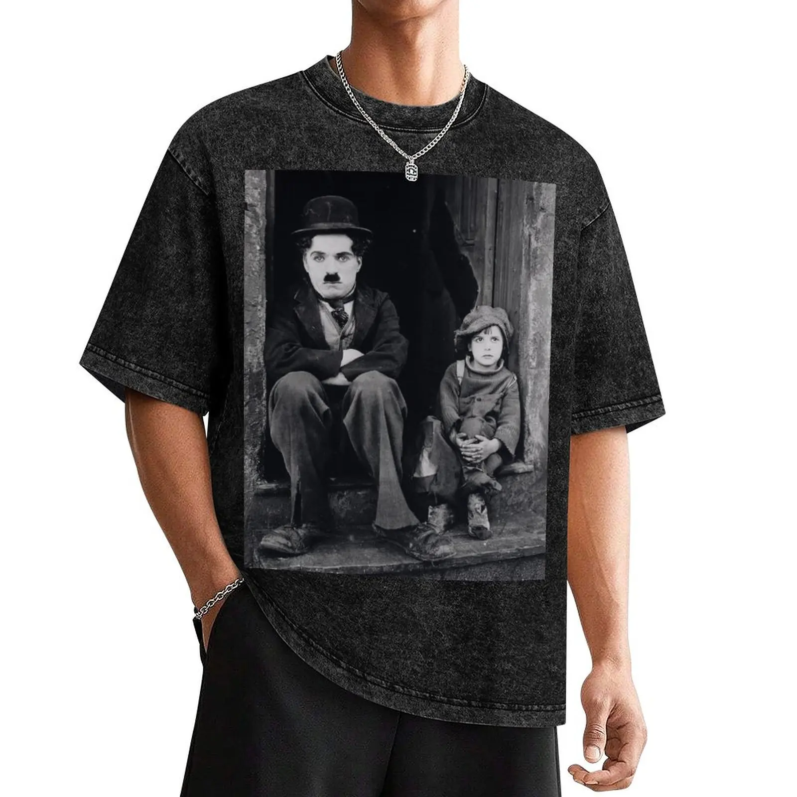 

Charlie Chaplin - The Kid T-Shirt Funny t-shirt cotton man t-shirts valentines boutique clothes Luxury man clothes for men