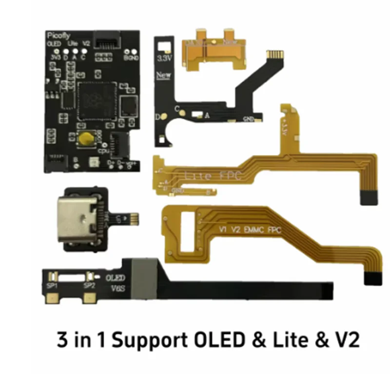 شريحة Raspberry pi pico Hwfly Picofly RP2040 لوحدة التحكم CORE & OLED & LITE & V1 & V2
