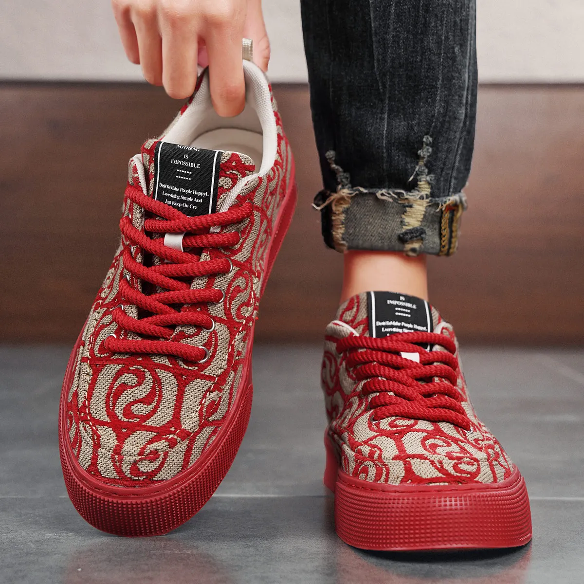 Fipatbu Sepatu Kasual Pria Sepatu Vulkanisir Santai Trendi untuk Pasangan Sepatu Trendi Uniseks Sepatu Pria Sepatu Wanita