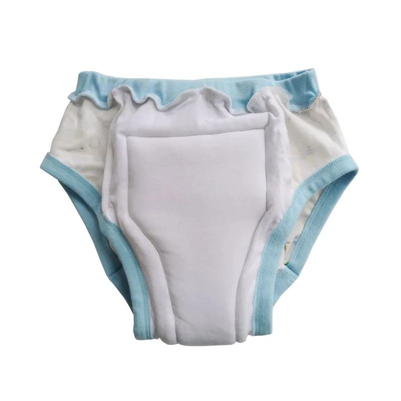 

Cartoon Pattern ABDL Adult Baby Diaper Brief With Padding Inside Cotton Training Pant Washable Diaper Panties Study Pants Couple