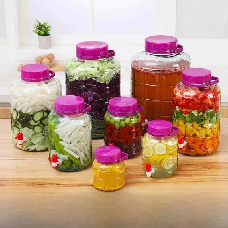 5 Liter 2 Liter Fermentation Jar Pile Wine ing Glass Bottle Special Sed Container 5 Pou 0 Pou for Travel Use