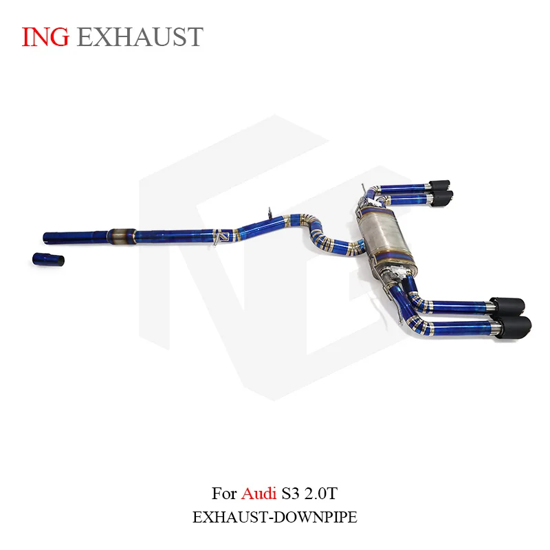 

ING Titanium Alloy Catback Exhaust Auto Suitable for Audi A3 8vs 2.0t Replacement Modification chang intake valve Car Accessory