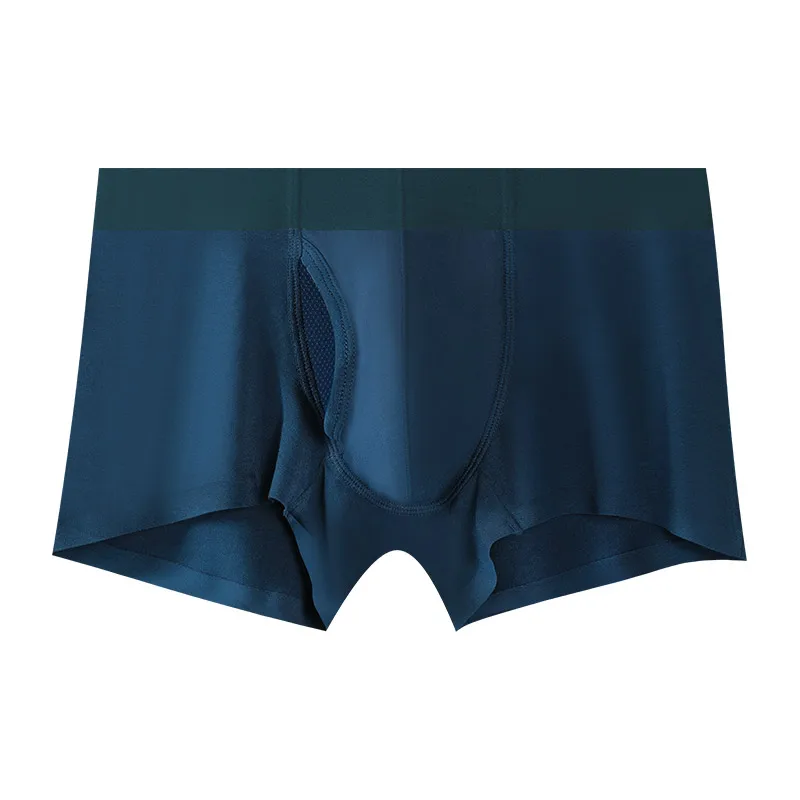 Sperm cord gun bullet separation underwear, men's scrotal support venous underwear, thin ice silk flat corner pants
