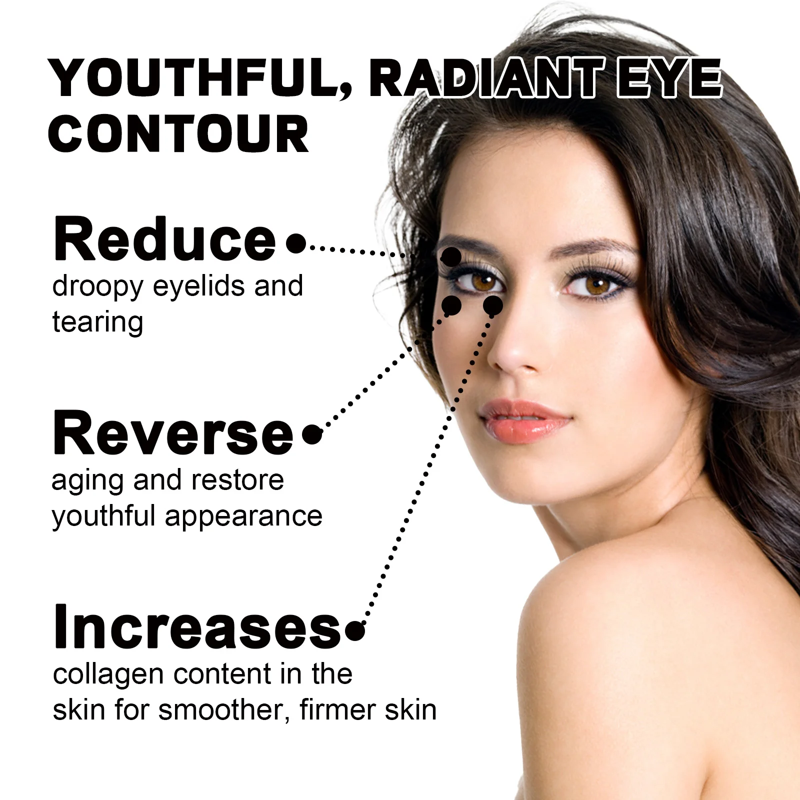 Instant Firm Eye Cream 30ml Under Eye Tightening Treatment for Fine Lines, Dark Circles & Puffiness, Smoothing Lifting Skin Care