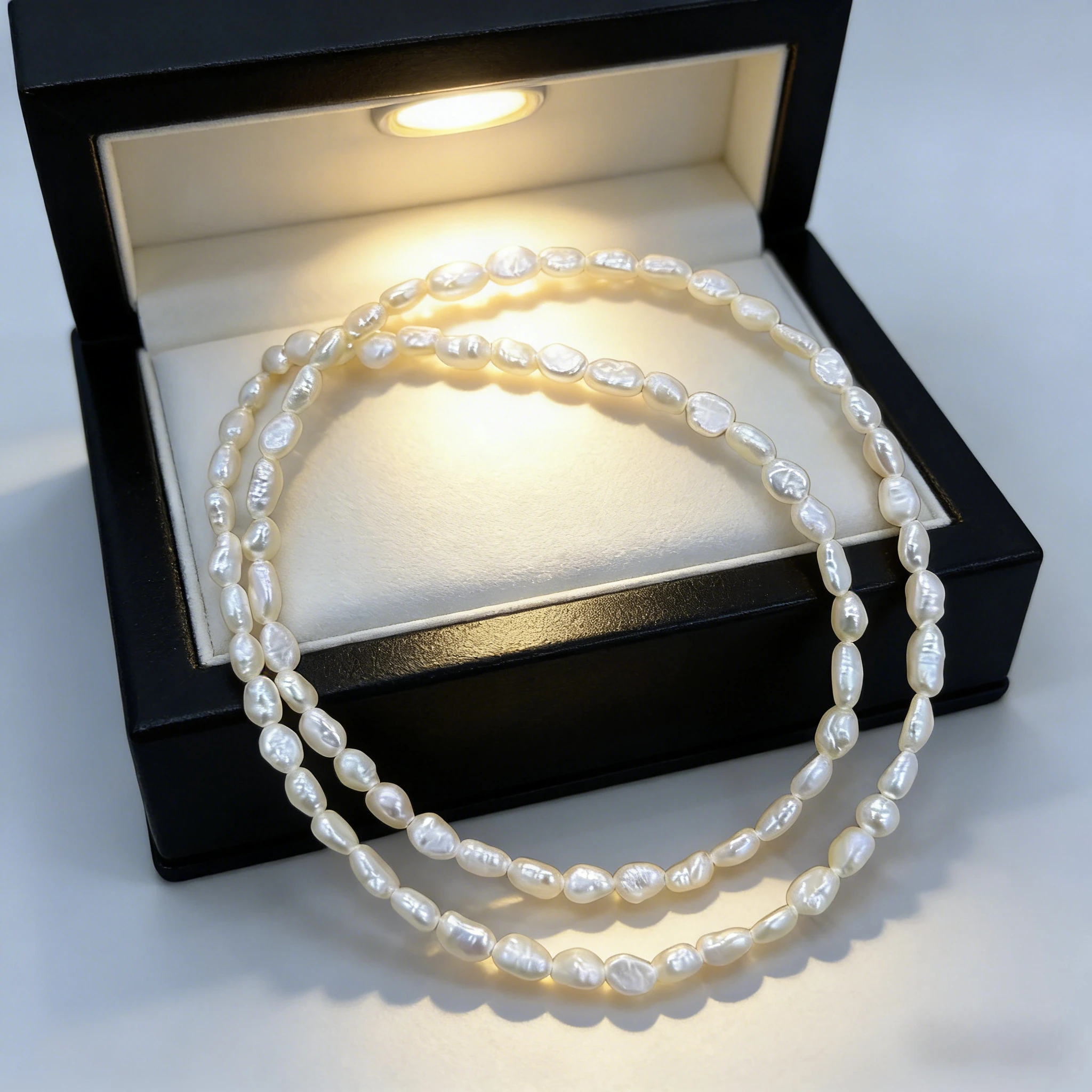 

Natural Freshwater Irregular Pearl Both Sides Light Bead Jewelry Make DIY Necklace Bracelet Accessories Women Wedding 3-4mm