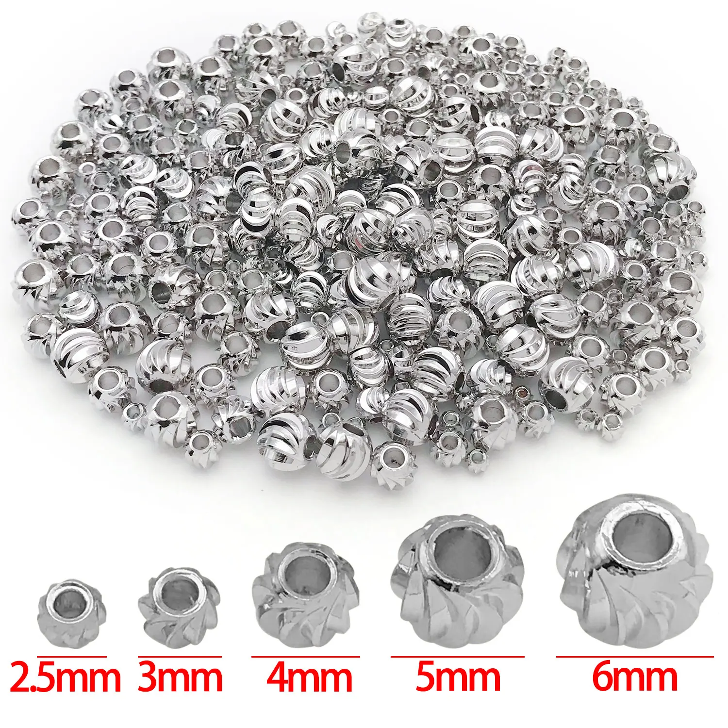 20 Stück 18 Karat echtes vergoldetes Messing, gestreift, geschliffene Blumen-Abstandsperlen für DIY-Armband, Halskette, Ohrringe, Schmuckherstellung, Zubehör