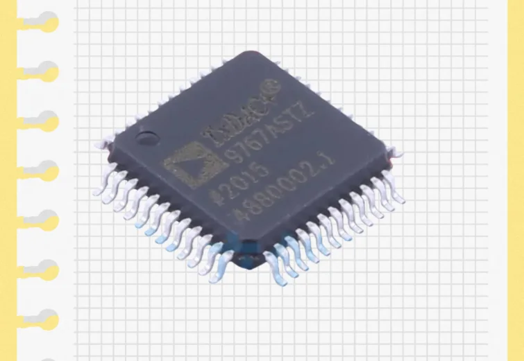 AD9767ASTZ RL Package: LQFP-48 Digital to Analog Converter Original genuine product can directly shoot 10/12/14 bits, 125 MSPS d