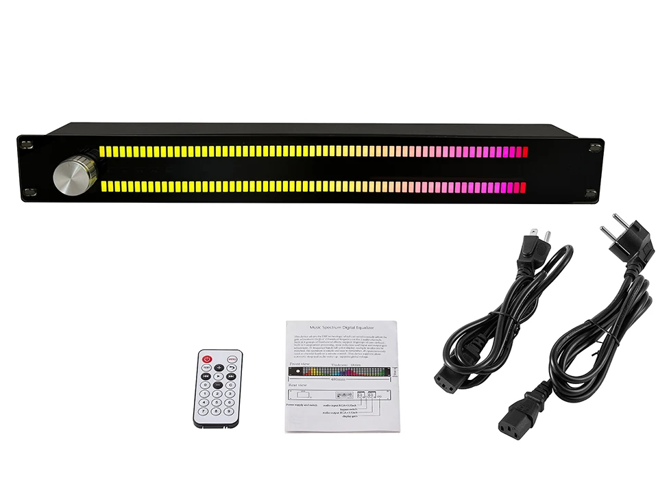 Music Level Indicator 128 full color LEDs music spectrum display music atmosphere light music indicator voice control