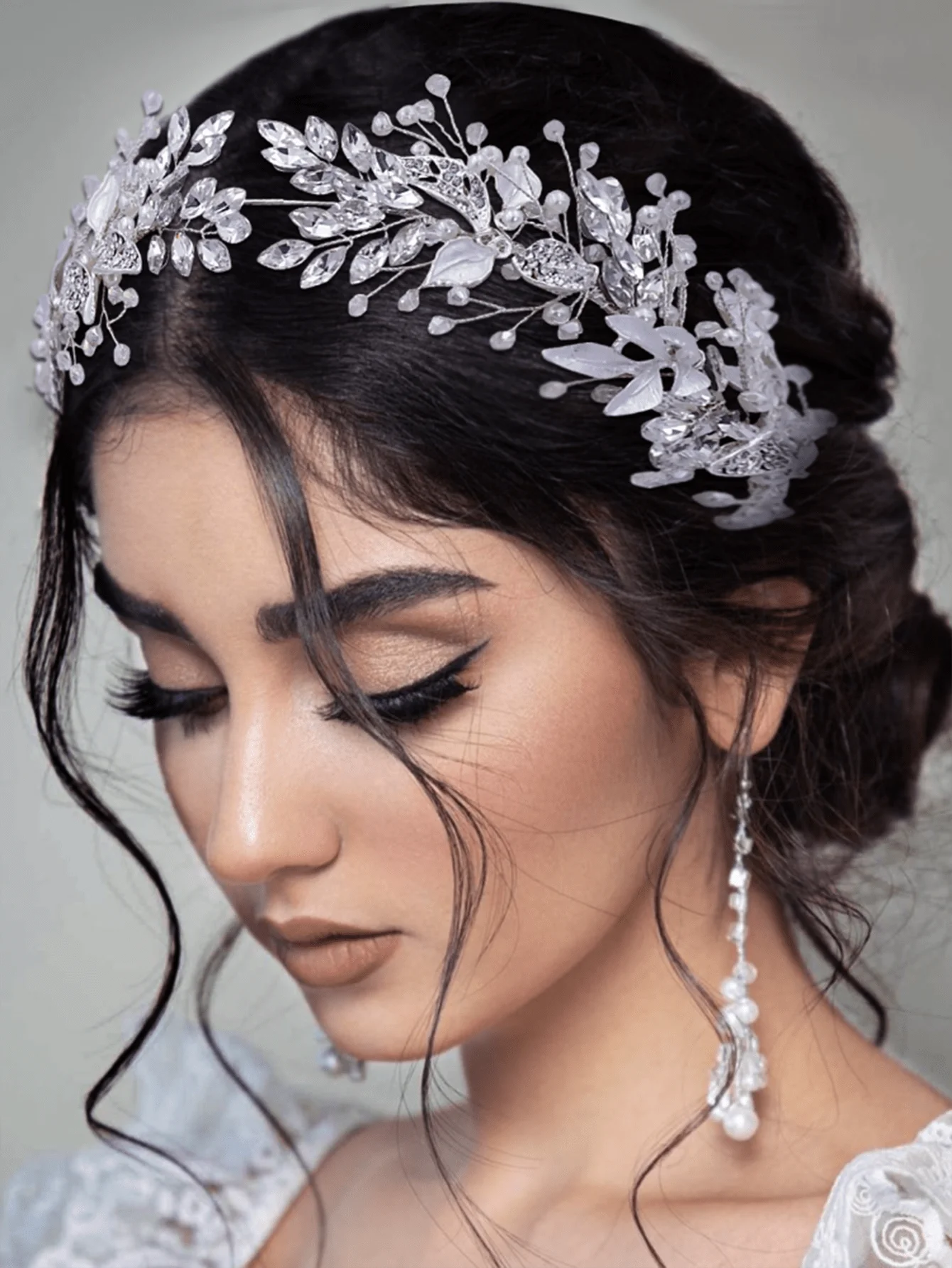 Luxurious Alloy & Rhinestone Bridal Headband - Wedding Royal Tiaras