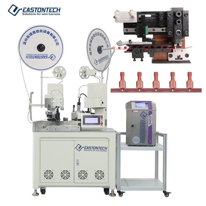 Full Automatic Dual End Terminal Crimping Cable Manufacturing Equipment Inkjet Coding Printing Machine for Twisting