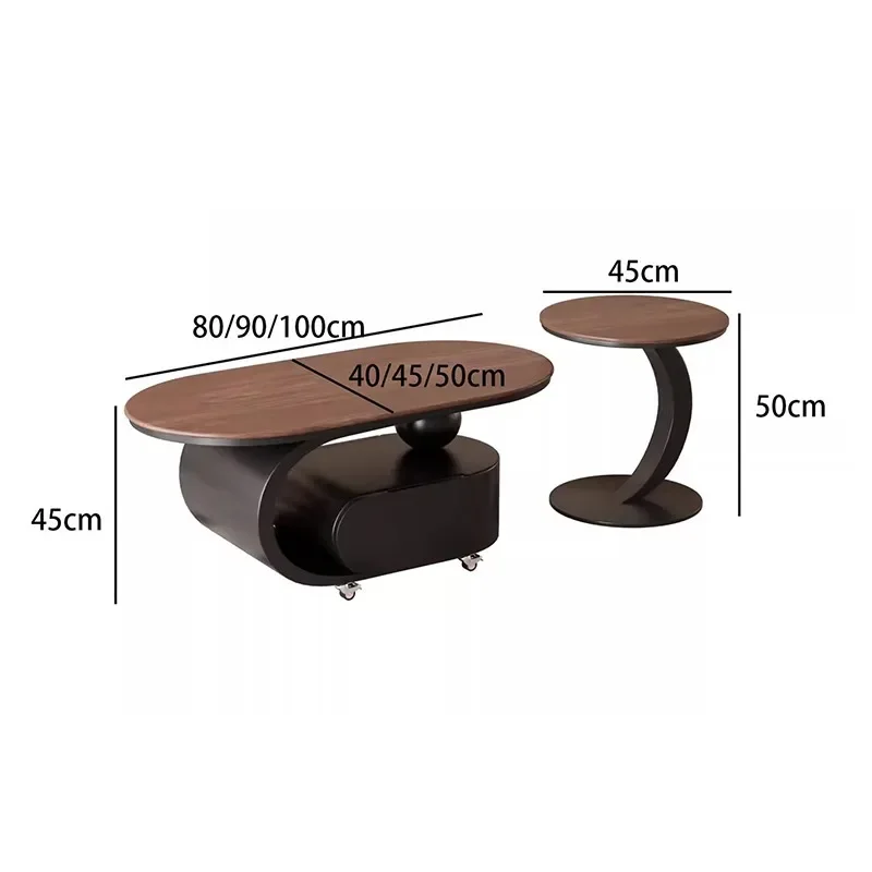 Minimalist Low Room Coffee Table Square Marble Decorative End Metal Side Coffee Table Mesa Lateral Para Sala Home Furniture