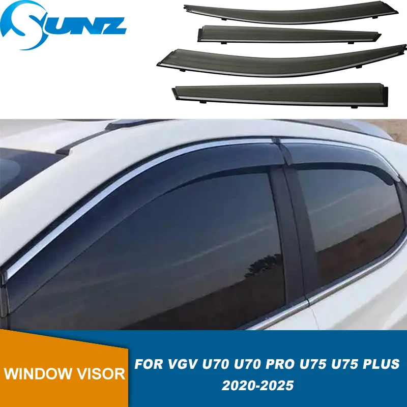 

Window Visor For VGV U70 / U70 Pro / U75 / U75 Plus 2020 2021 2022 2023 2024 2025 Wind Sun Rain Guard Window Wind Deflector