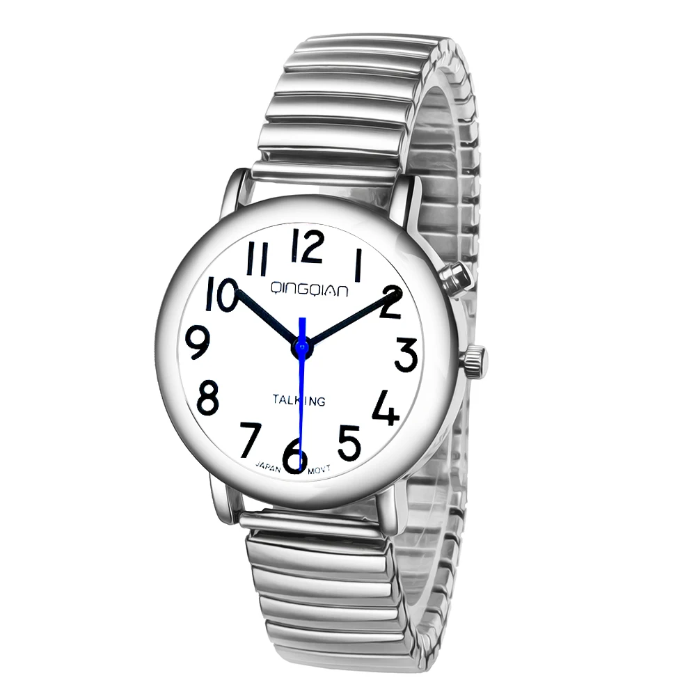 QINGQIAN Talking watch Suitable for The Elderly and Visually impaired Unisex Style for Both Men and Women