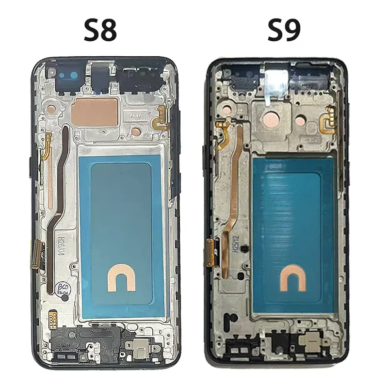 100% neu getestet für samsung s8 g950 g950f SM-G950FD lcd display touchscreen mit rahmen für samsung s9 g960 SM-G960F display