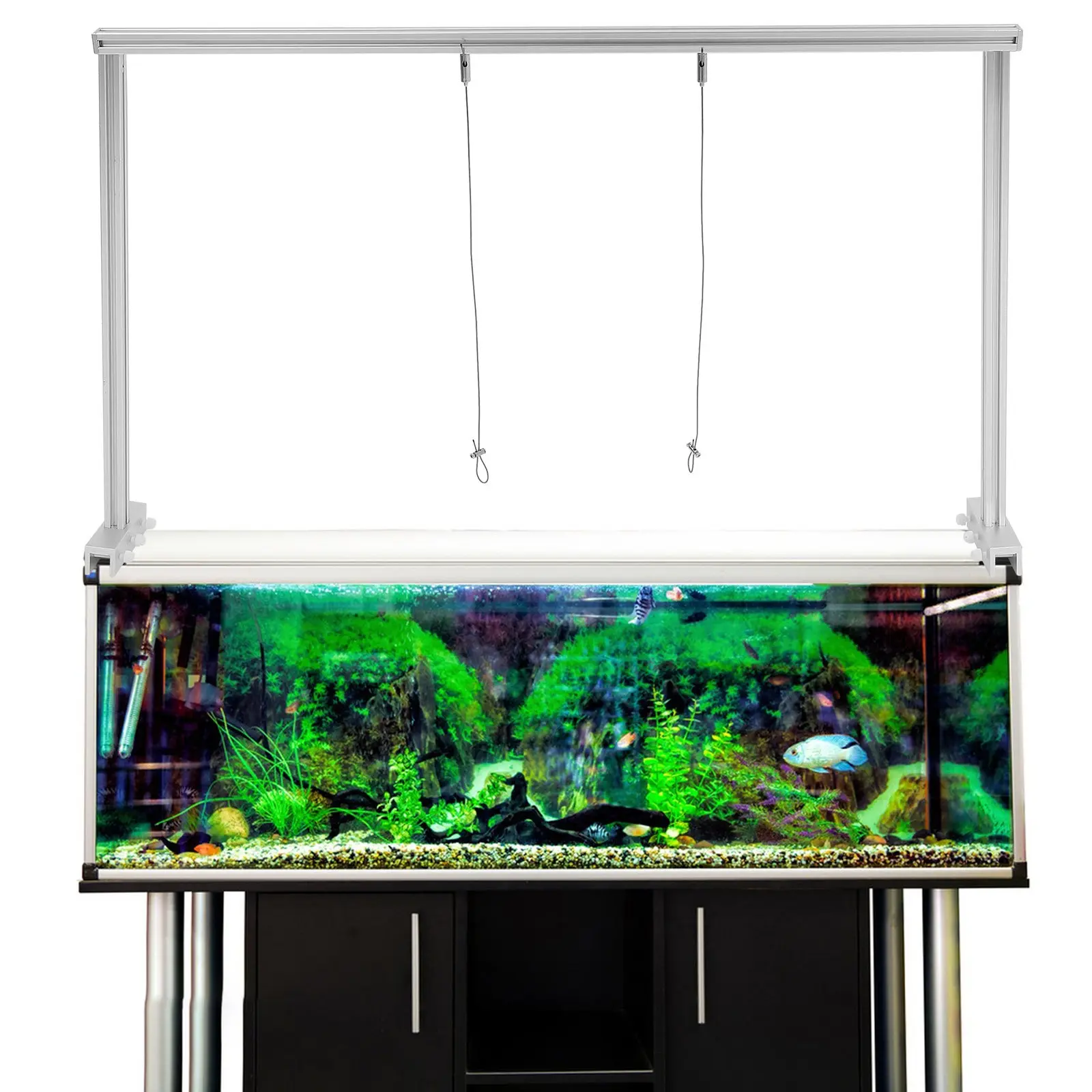 

Комплект из 1 шт. Подвесной держатель для аквариумной лампы из алюминиевого сплава, прочный регулируемый кронштейн для аквариума