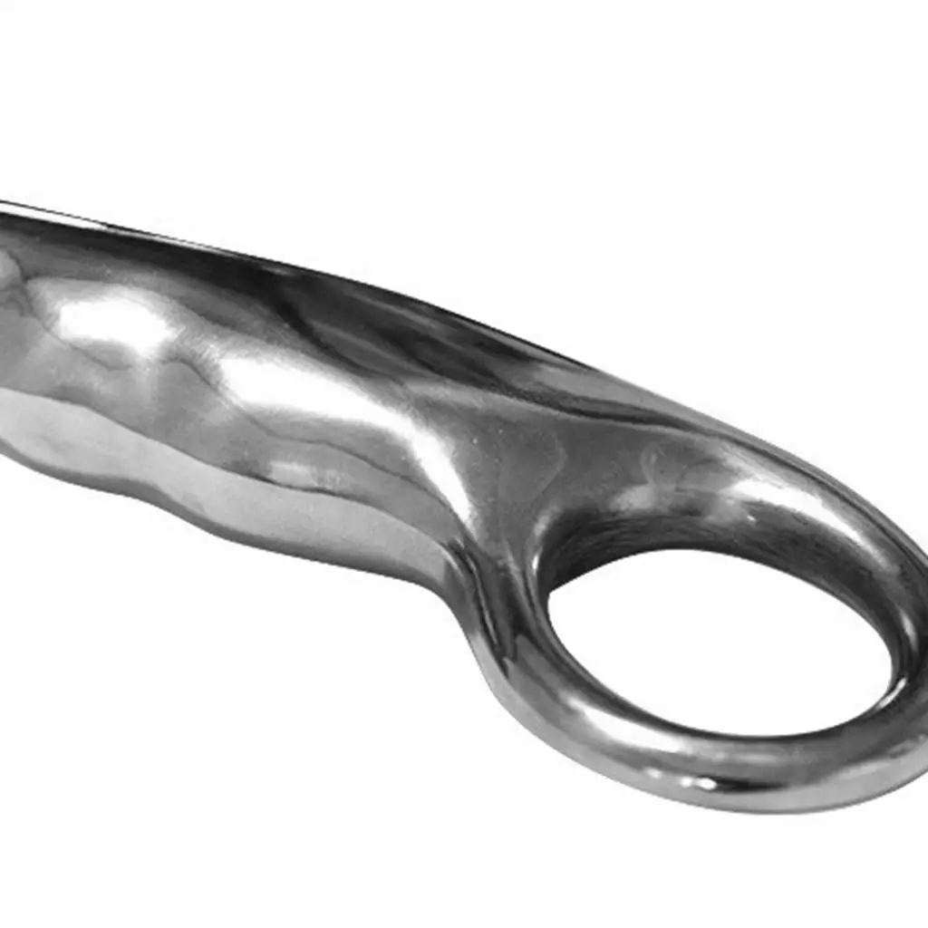 Mens Alloy Shoe Horn Wavy Handle Metal Shoe Accessory for Shoe Care and Footwear Repair
