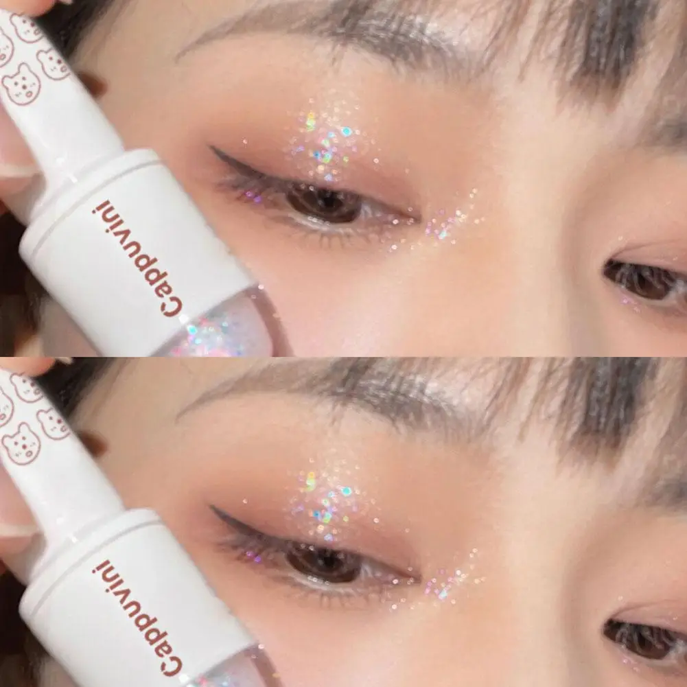 Sombra Líquida Glitter para Olhos, Maquiagem Cintilante, Maquiagem Boliche Espumante, Q3X7, 4g