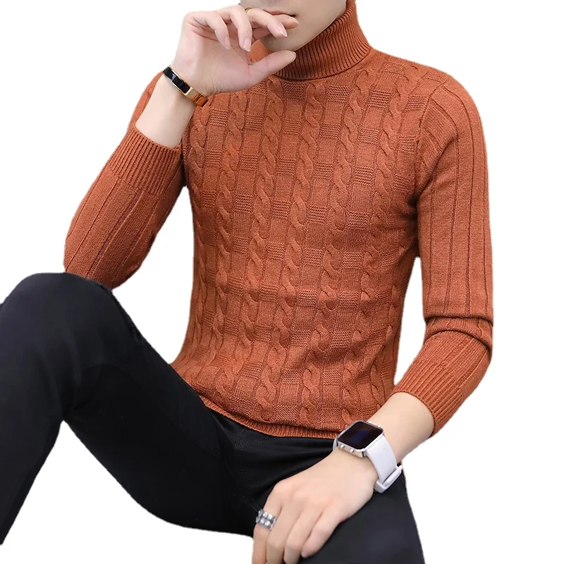 

Rend Men's Casual Color Sweater Long Knit Warm round Ne Pullover Faionable Youthful Sle Comfortable Fit Knitted Top