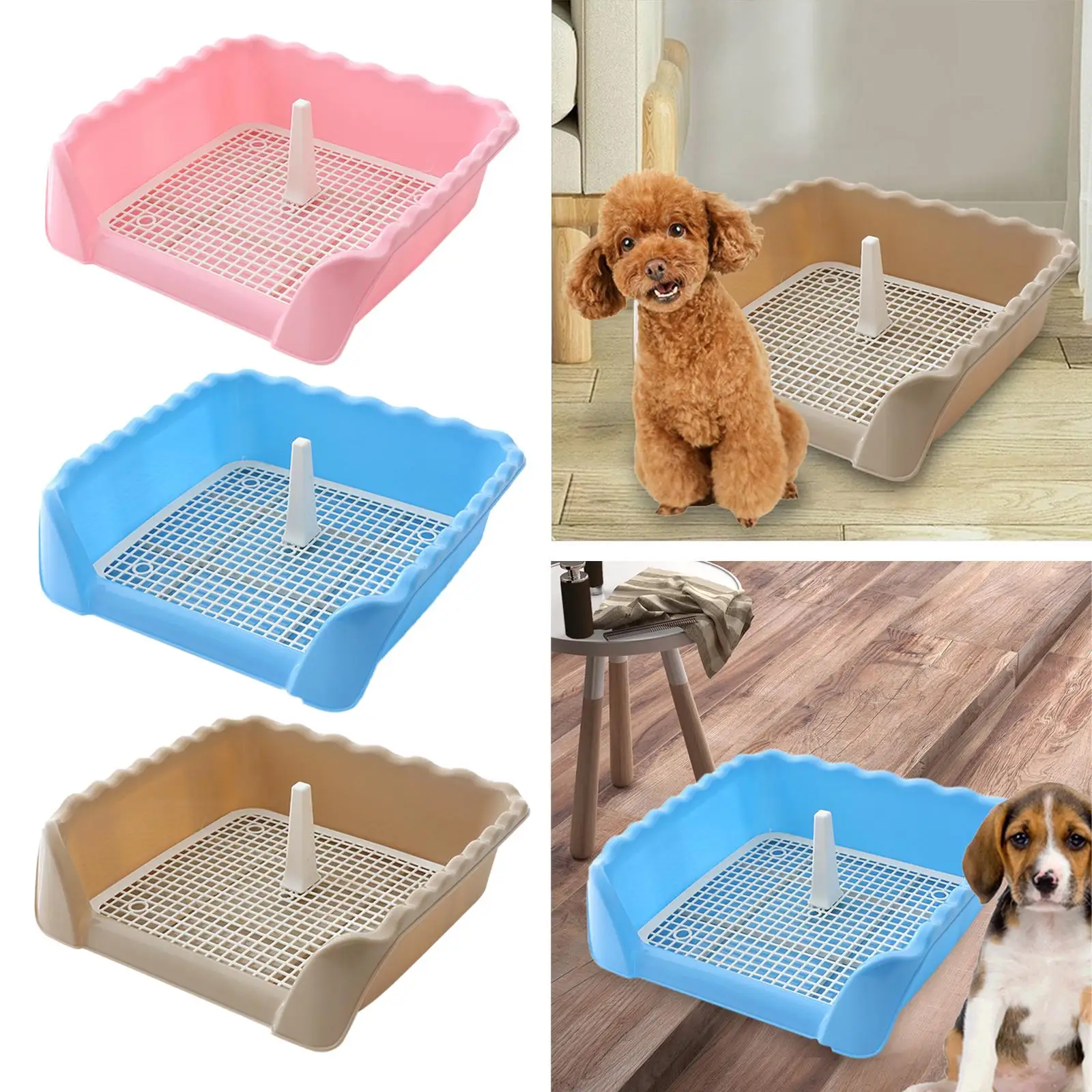 Dogs Toilet Detachable Lattice Pet Cat Training Toilet Tray for Small Animals