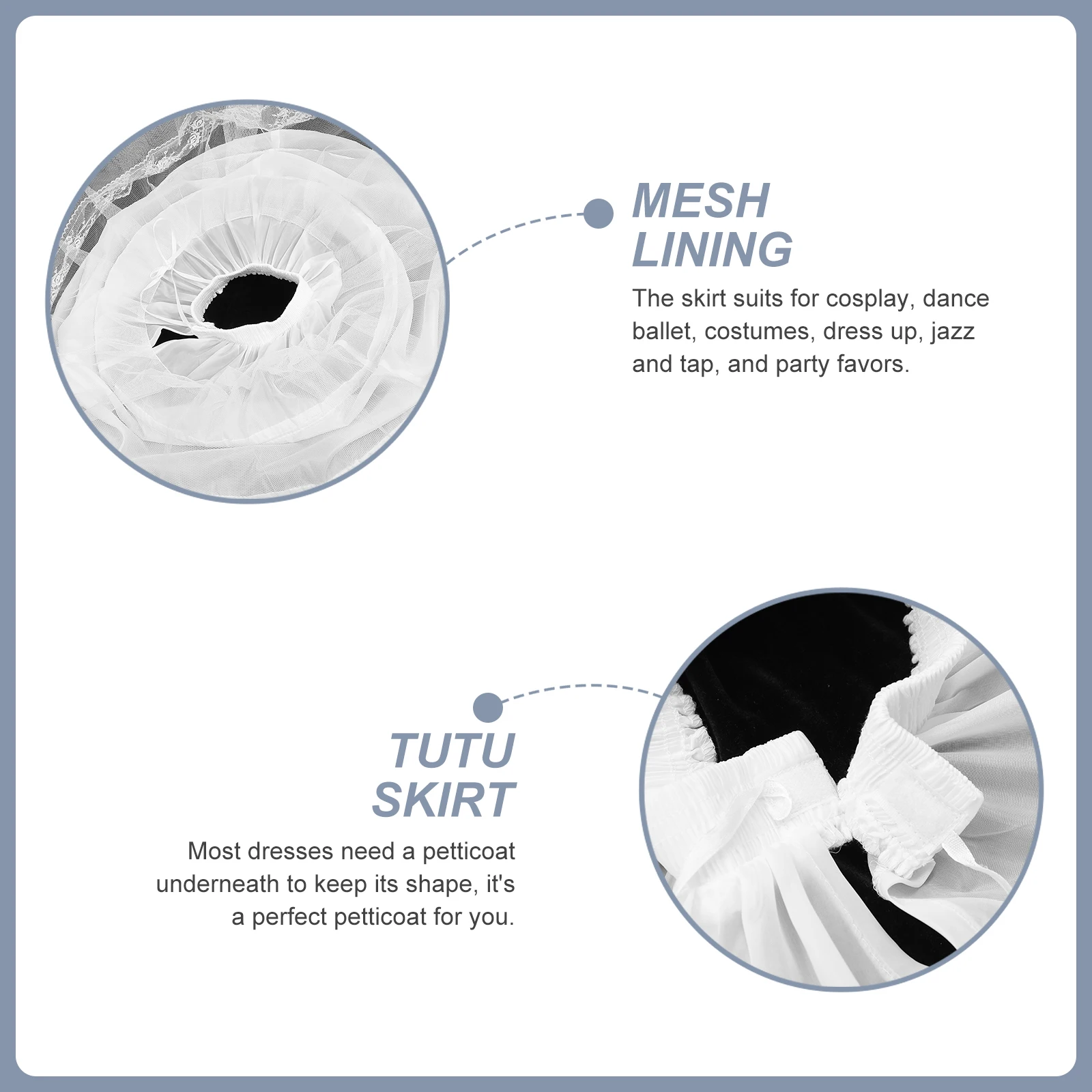 

Children Petticoat White Lace Mesh Underskirt Wedding Dress Showing Skirt Petticoat Tutu Skirt Support