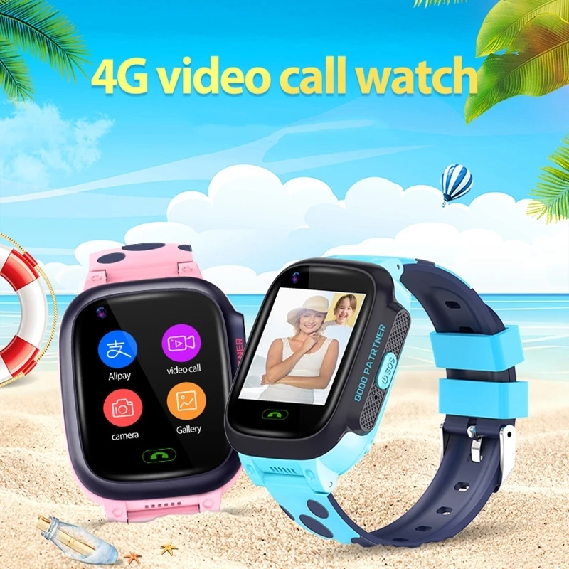 

4G Smart Watches Kids GPS Tracker Watch GPS LBS Location SOS Video Call Waterproof IP67 Y95 Remote Listening Children Watch