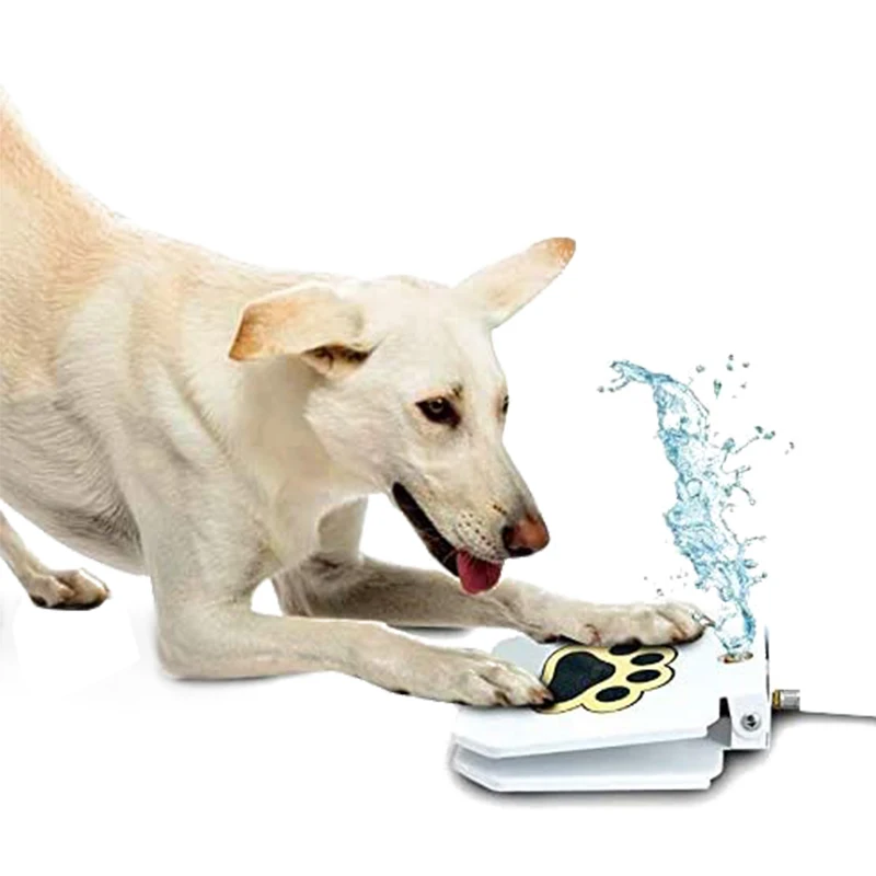 Activated Drinking Pet Dispenser Outdoor Pedal Pressure Step On Spray Doggie Puppy Dog Cat Pet Fountain