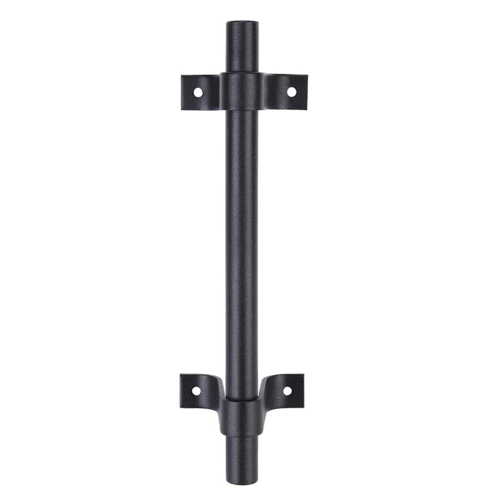 Practical carbon steel Sliding Door Handle Black Heavy Duty Gate Pull Handle Outdoor Grade Furniture Hardware Handle