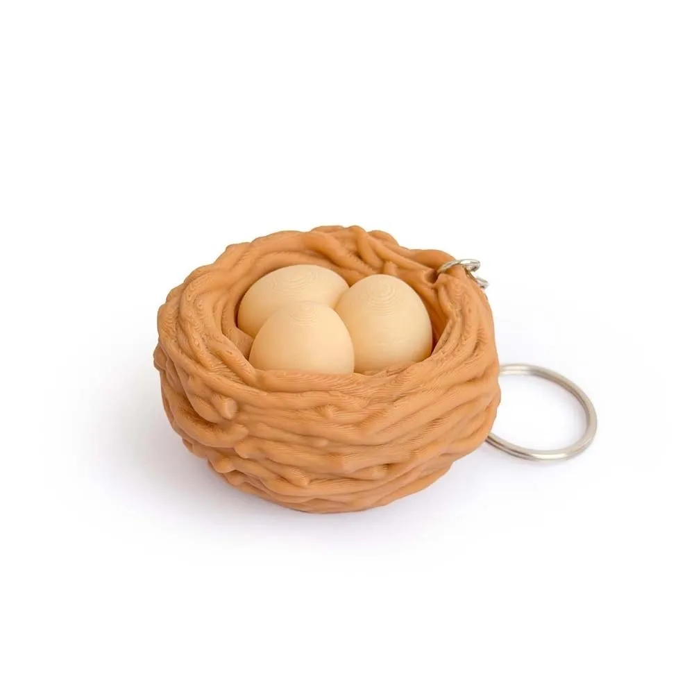 3D Printed Foods Clicker Key Chain Cat Paw Pendant Cartoon Tortoise Sensory Clicker PLA Love Heart Button Henhouse Key Ring