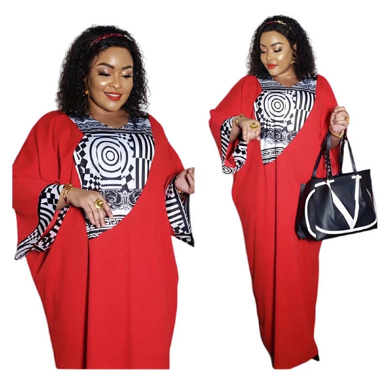 

Oversize Vestidos Africanos Para Mujeres Talla Grande Free Style African Dashiki Dress for Women