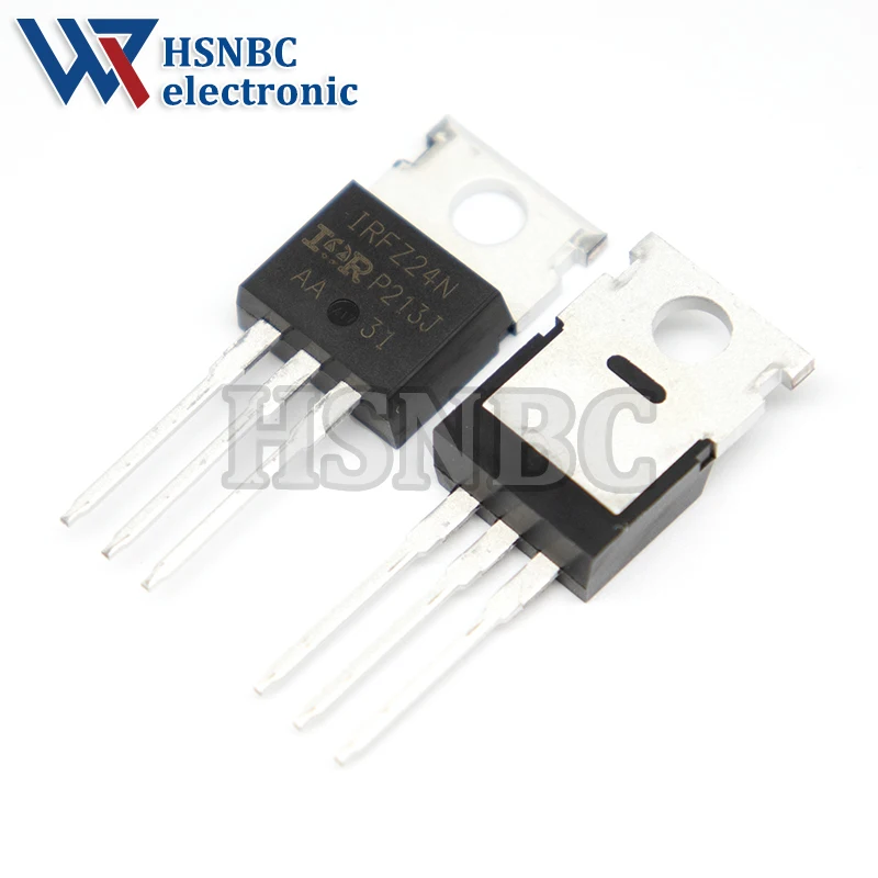 

10Pcs/Lot IRFZ24N IRFZ24NPBF FZ24N IRFZ24 TO-220 17A 55V N-Channel Power MOSFET Transistor 100% New Original