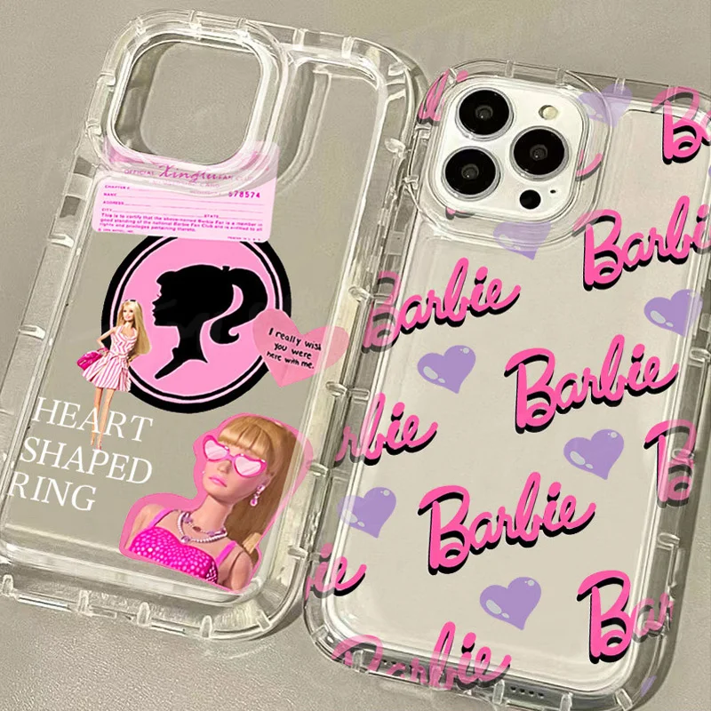 Fashion Barbie Princess Phone Case for Samsung Galaxy S24 Ultra S23 S22 S21 FE S20 Plus Note 20 10 Pro A34 A54 A33 A53 Cover