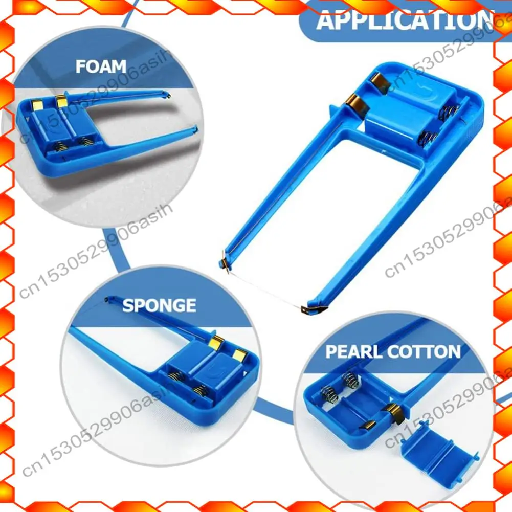 

-AT52 1 Piece Blue Hot Wire Electric Foam Cutter Kit Heated Foam Carving Knife Kit For DIY Crafts