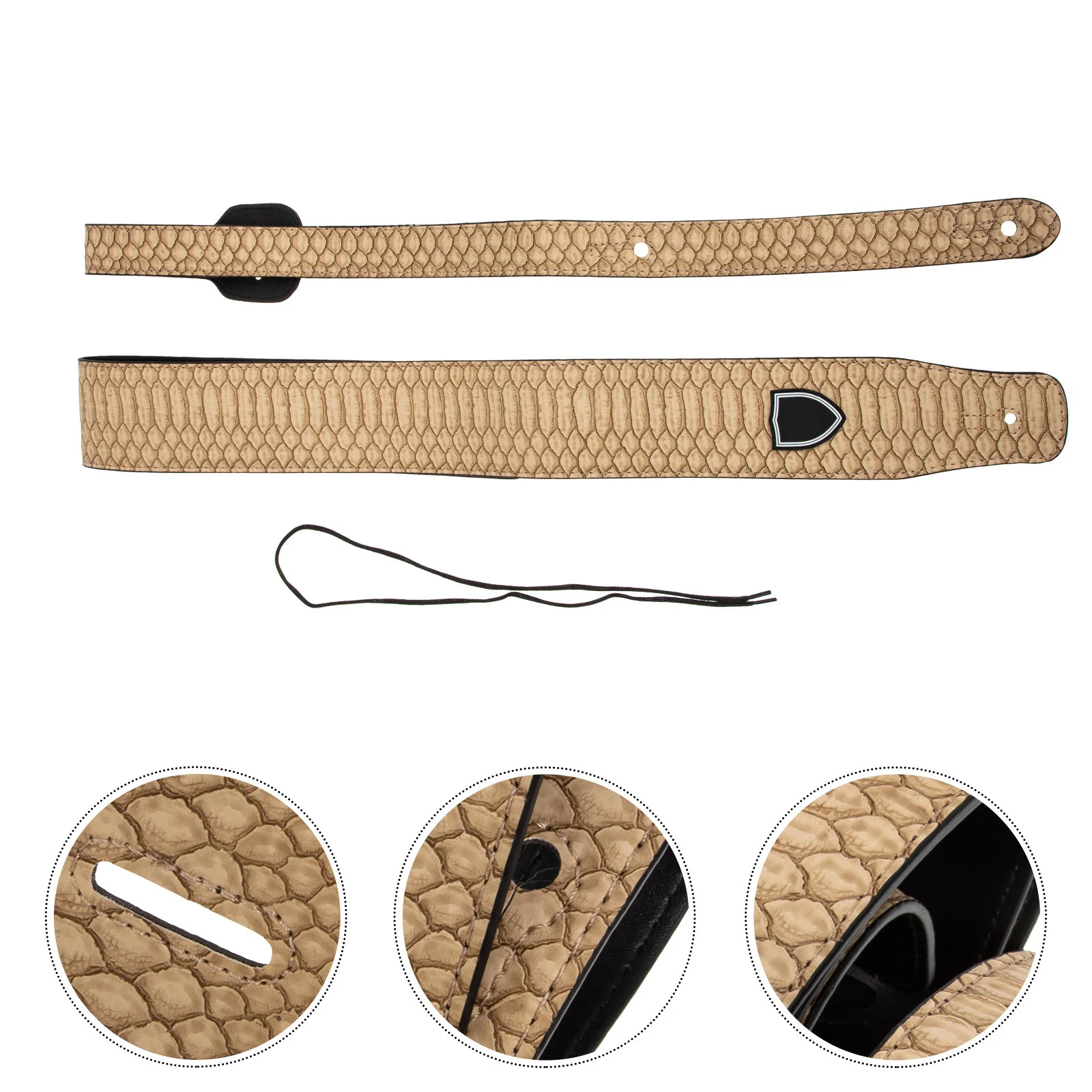 

Guitar Strap Durable Adjustable Belt for Various Instruments Stylish Design Reduce Hand Pressure Protect Instrument