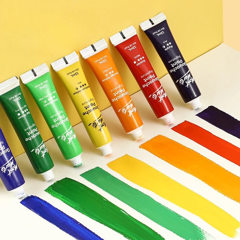 Набор для рисования гуашью 12/цветов, 12 мл