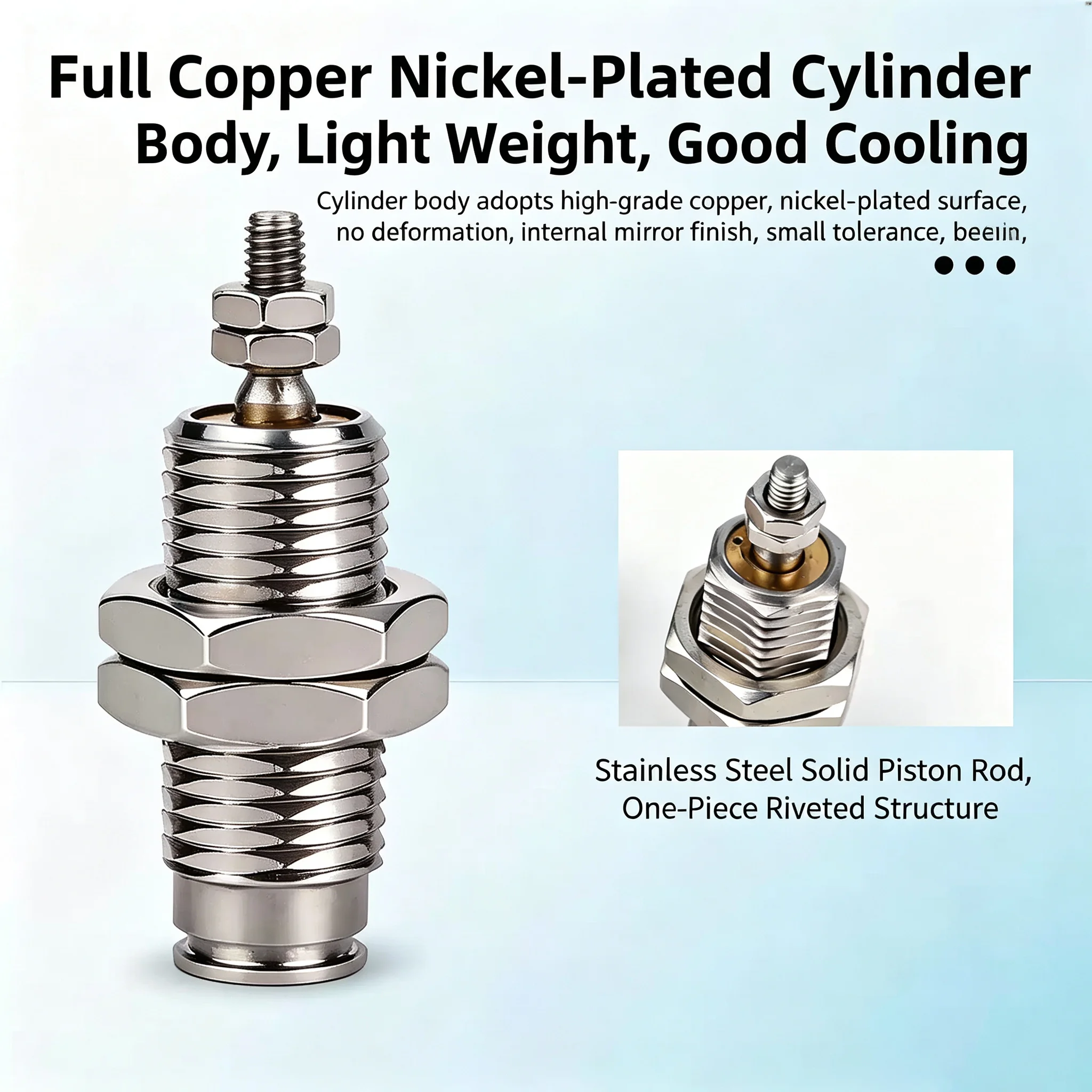 10Pcs Cylinder bore 6mm/10mm/15mm stroke 5/10/15/20/25/30mm Single Action Cylinder High Quality  Type CJPB Series Mini Needle