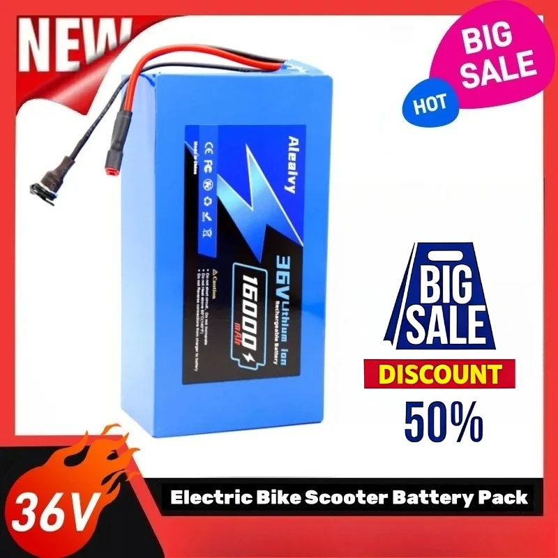 Newest 18650 10S5P 36V 16000mAh Electric Scooter Lithium-ion Battery Pack Electric Scooter High Quality Rechargeable Battery