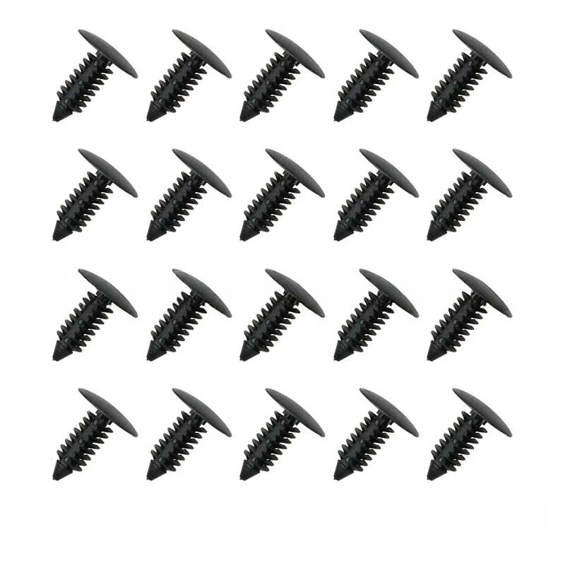 50/100pcs Car\'S Universal 8mm Automotive Fixing Rivet Inverted Tree Shaped Screw Bolt  Trunk Buckle Thermal Insulation Cotton CN