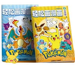 Pokemon Picture Copybook Children Cartoon Creative Coloring Book Zero Basic Art Comic Graffiti Animation Sketchbook Wholesale