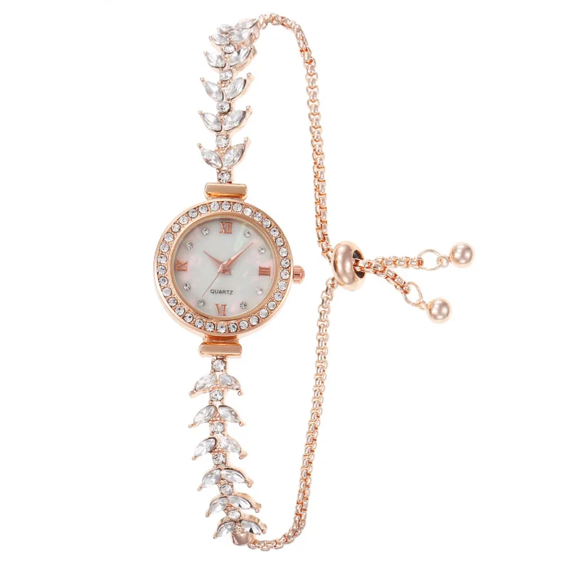 무료 조정 가능한 인기 인어 시계, 저렴한 럭셔리 패션 다이아몬드 여성 시계, 심플하고 우아한 작은 팔찌 시계