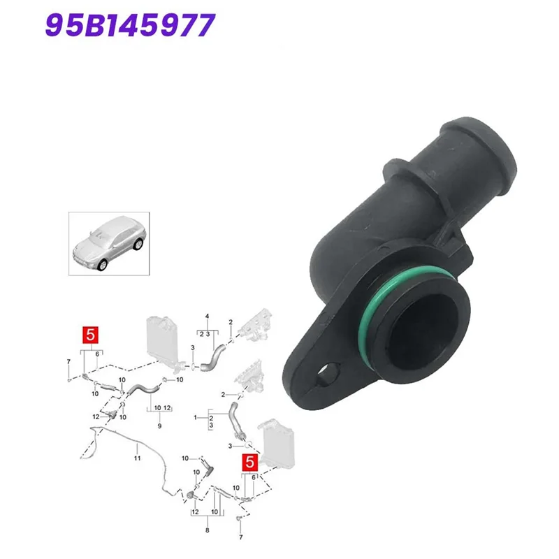 Car Turbocharger Intercooler Pipe Adapter 95B145977 For Porsche Macan 95B 2015-2018 Turbo Head Tube-N30R