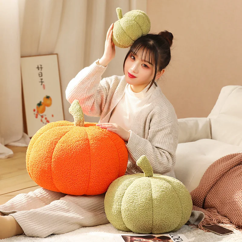 New Pumpkin Plush Toy 18-45CM Halloween Decorative Soft Stuffed Creative Cushion Couch Sleeping Pillow Soft Comfortable Toy Gift