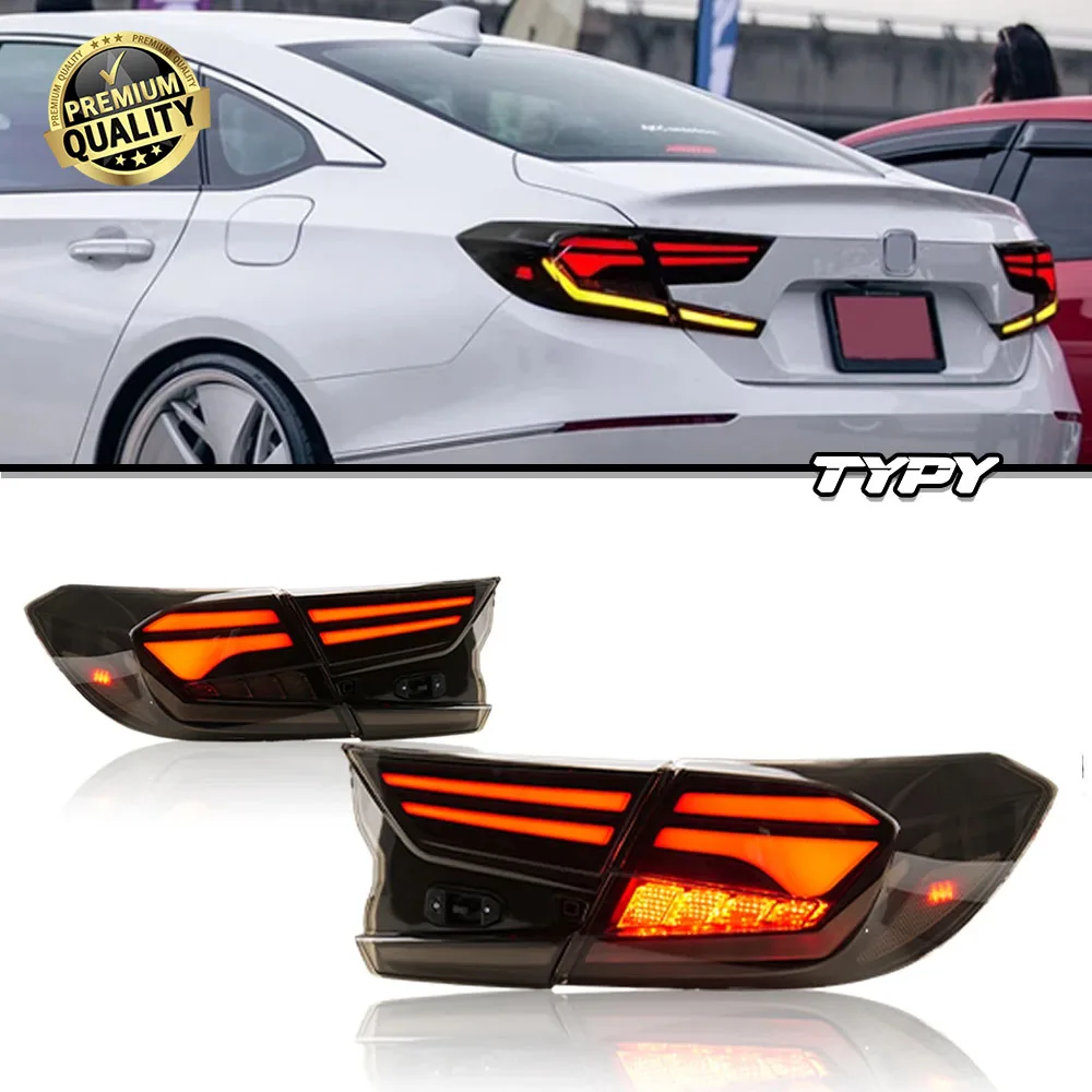 

TYPY Car Styling Taillights For Honda Accord 10th Gen 2018-2022 Rear Tail Lamps Sequential Dynamic Turn Signal Lights Brake Lamp