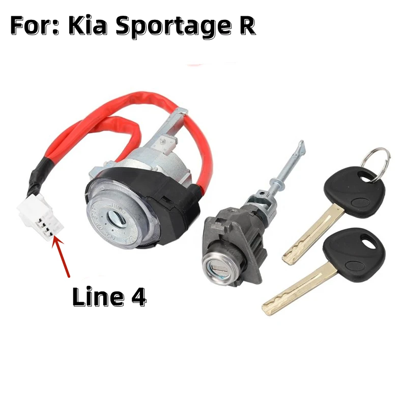 

XIEAILI OEM Full Set Door Lock Cylinder For Kia Sportage R Line 4 With 2Pcs Key Ignition Lock Left Door Lock Cylinder