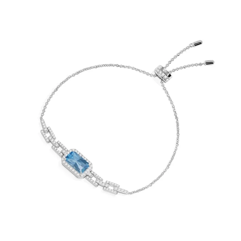LI KI High Quality 925 Silver 2024 New Printemps Series Blue Diamond Necklace Bracelet Earrings Ring For Women's  Jewelry - view 4