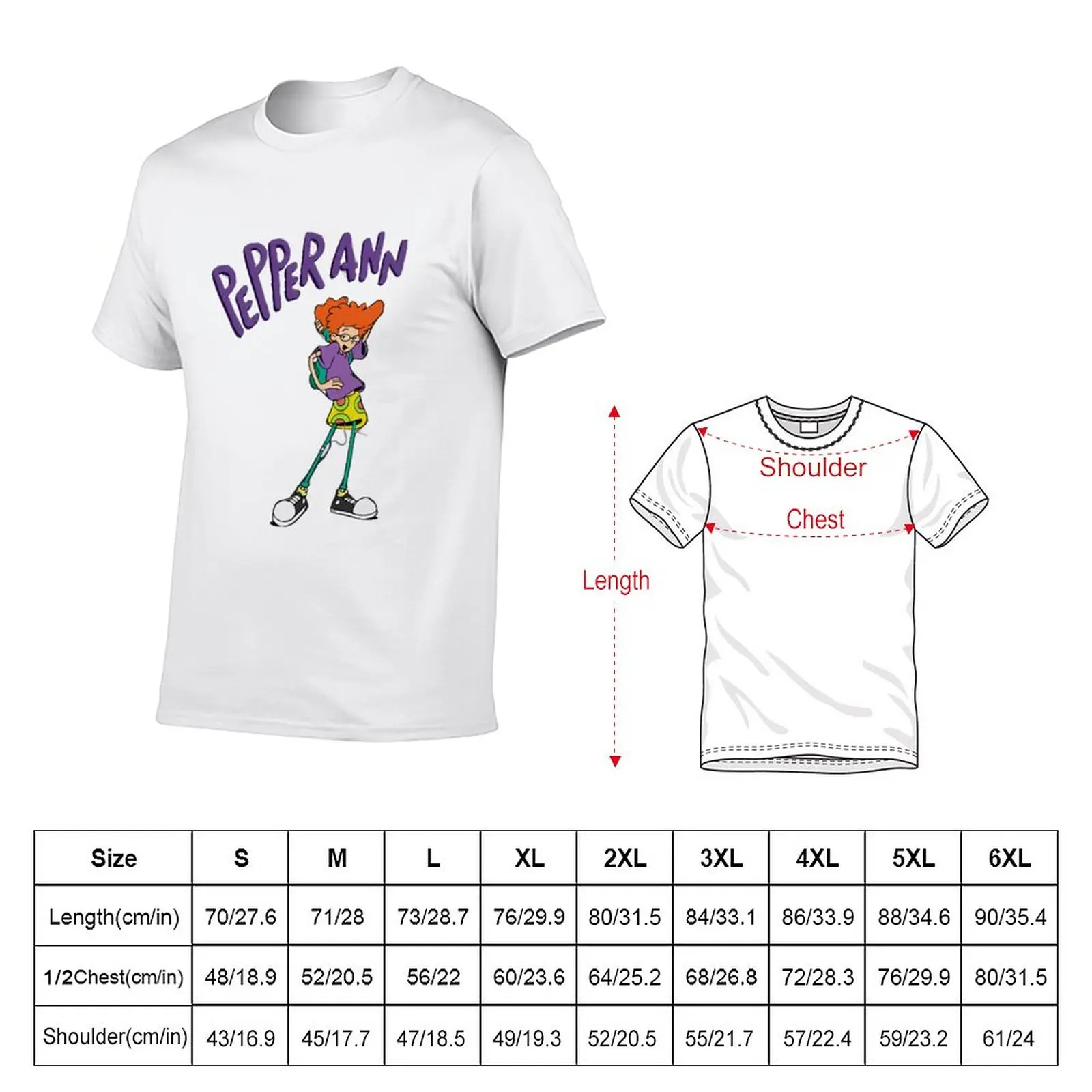 New Pepper Ann T-Shirt sports fan t-shirts cute tops kawaii clothes men t shirt