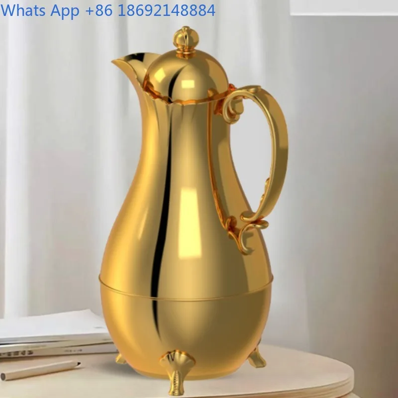 

High-end Insulated Bottle Middle East gold Water Bottle Long-lasting Insulation Coffee Pot Set