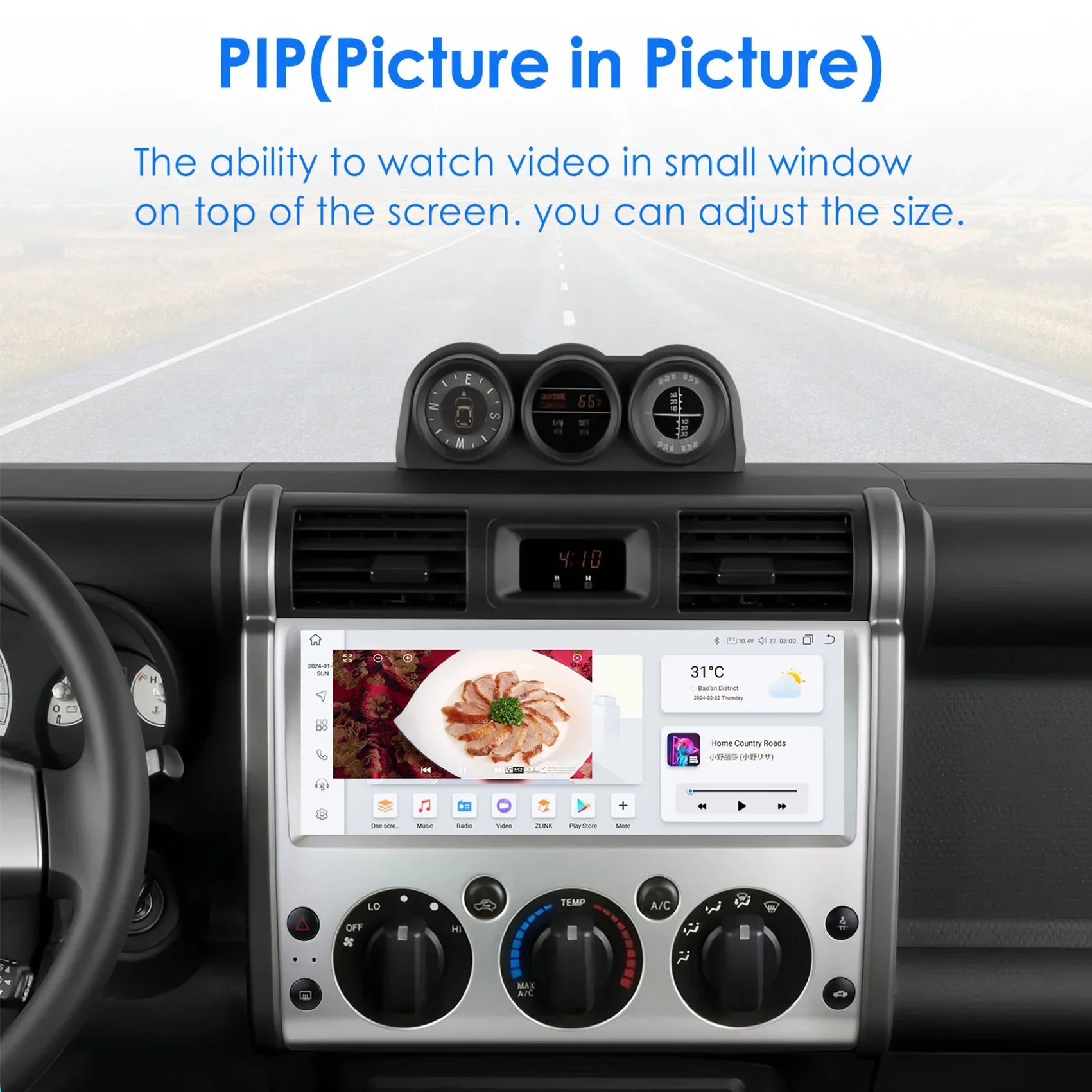 Model, suitable for 06-21  FJ Kuluze car car MP5 Bluetooth navigation GPS all-in-one machine