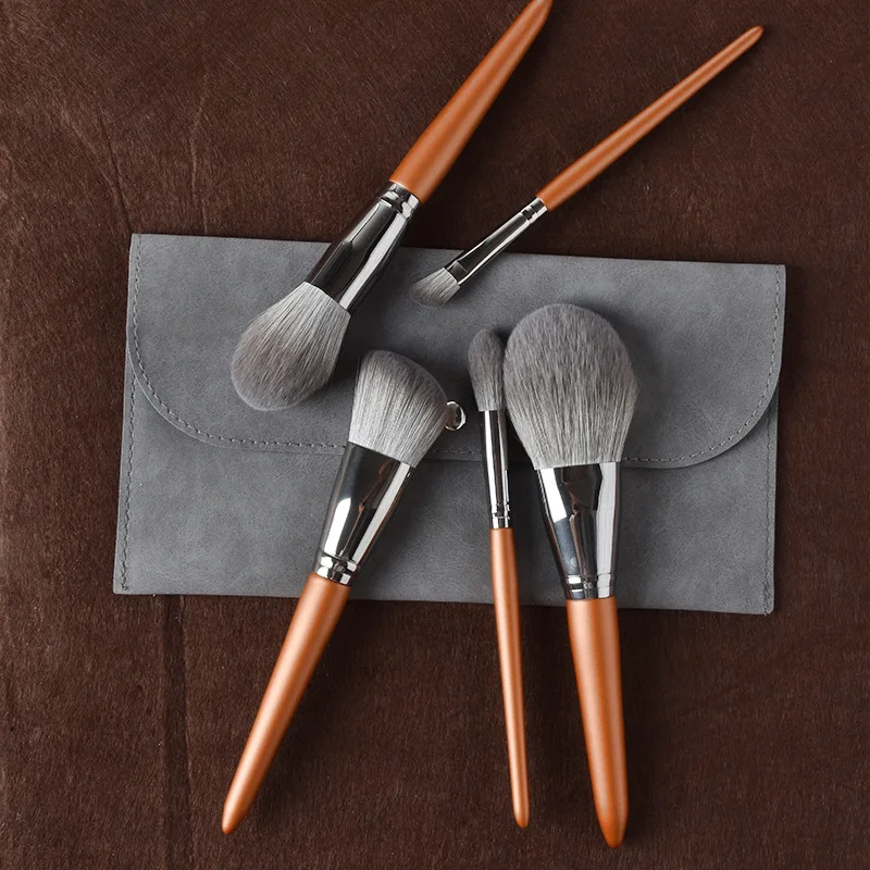 12Pcs Luxury Cosmetic Foundation Powder Blush Brush Eyeshadow Makeup Brushes Set Blending Beauty MakeUp Brush Tool With Bag