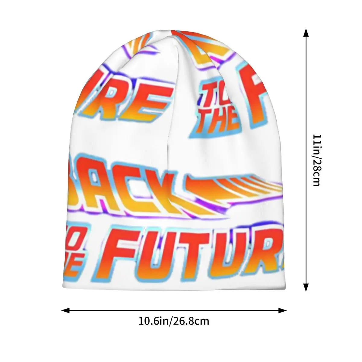Back To The Future Movie Logo Skullies Beanies Hats Warm Autumn Winter Outdoor Cap Knitted Bonnet Caps for Men Women Adult