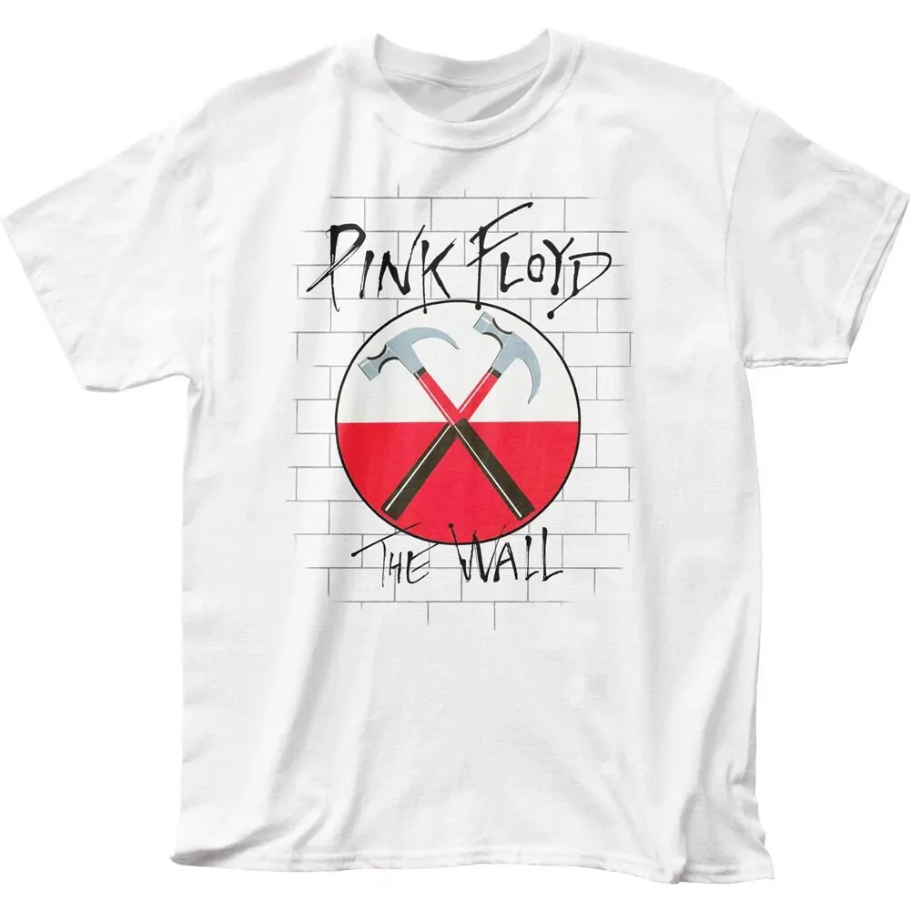 Pink Floyd's The Wall Classic Rock Black Men's T-shirt Vintage Oversized Polyester Me Women Round Neck Short Sleeve Clothing